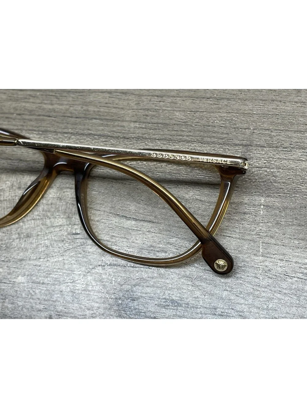 Versace Eyeglasses Frame Italy MOD.3274-B 5028 52[]16-140 Brown/Gold FRAMES ONLY